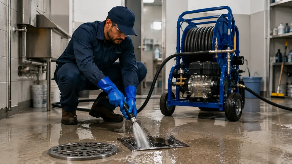 Floor Drain Hydro Jet Cleaning in King City