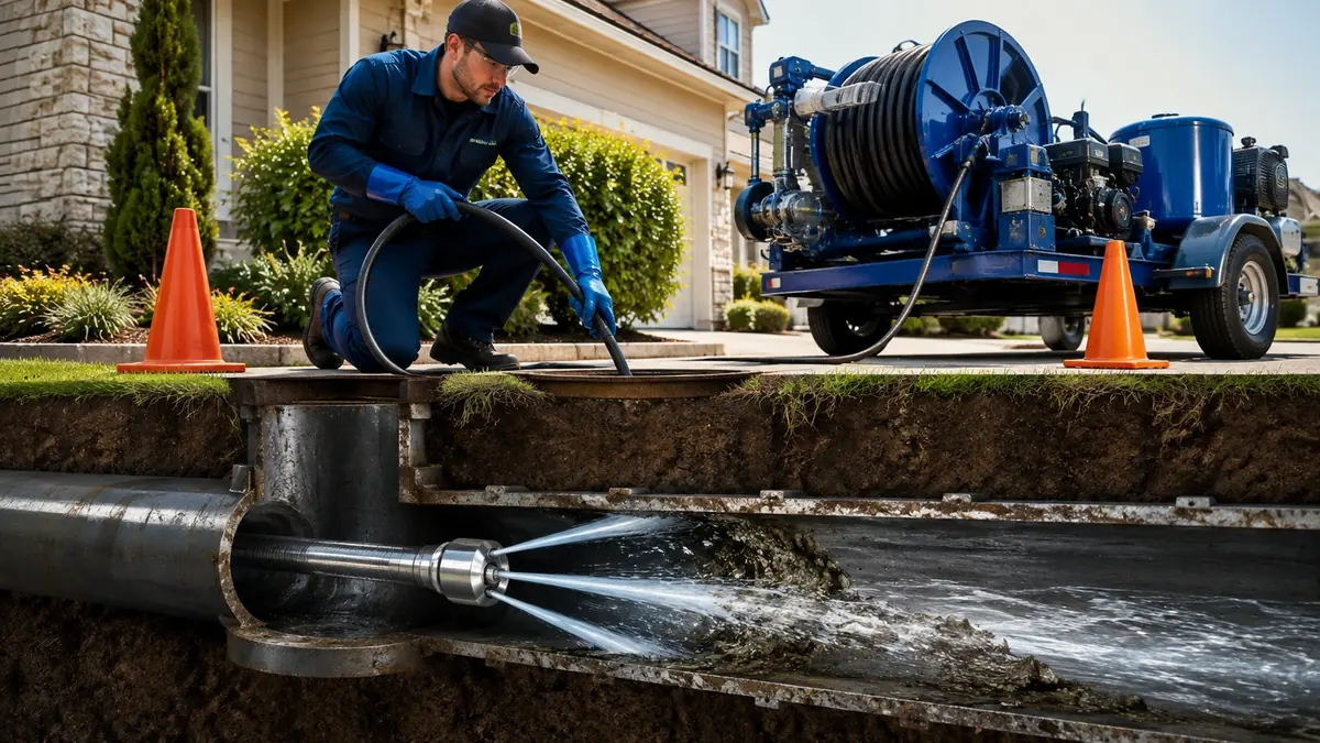 Main Sewer Line Hydro Jet Cleaning in King City