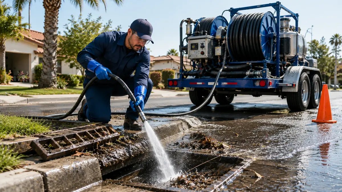 Storm Drain Hydro Jet Cleaning in King City